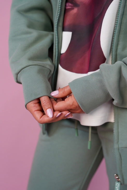 D.N.A Dámská mikina se zipem a kapucí EST.2023