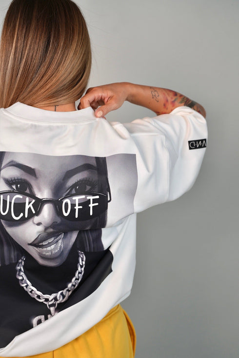 D.N.A Unisex Oversize Tričko F-OFF