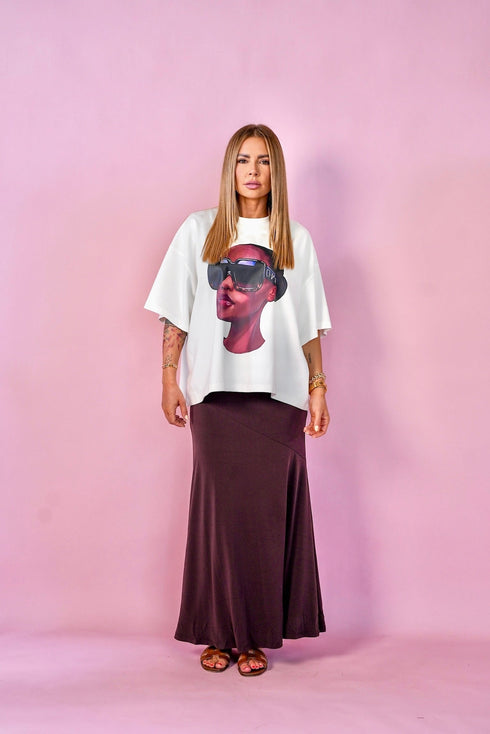 D.N.A Unisex Oversize Tričko GLASSES