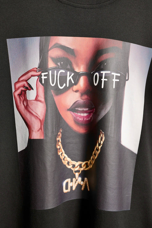 D.N.A Unisex Oversize Tričko F-OFF