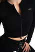 Crop-top mikina se zipem Ribbed 2.0