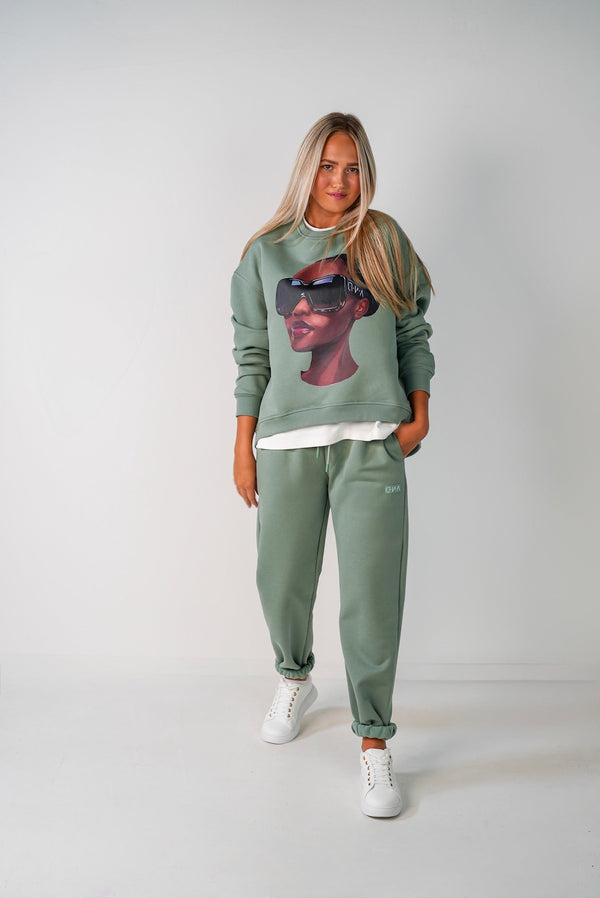 D.N.A Dámská oversize mikina GLASSES