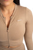 Crop-top mikina se zipem Ribbed 2.0