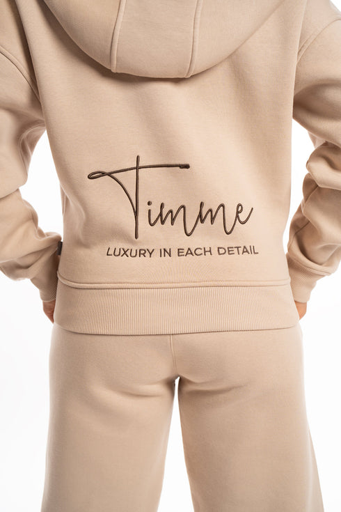 Dámská mikina se zipem a kapucí Luxury