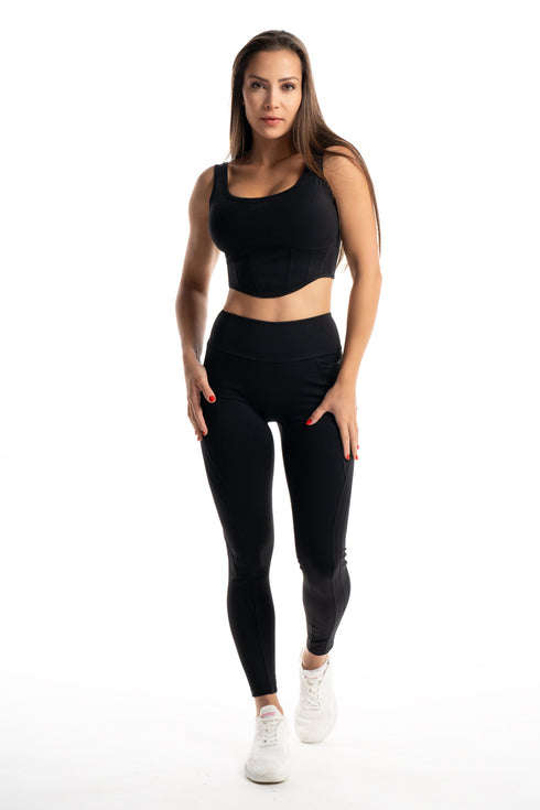 Push-up legíny V Back Futuristic