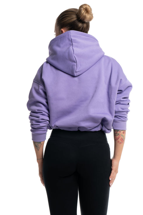 D.N.A Crop mikina s kapucí a stahovací šňůrkou