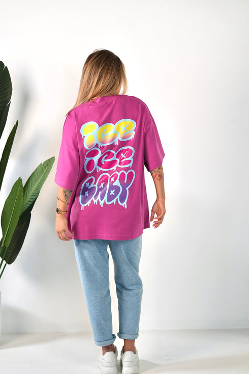 D.N.A Unisex Oversize Tričko ICE CREAM