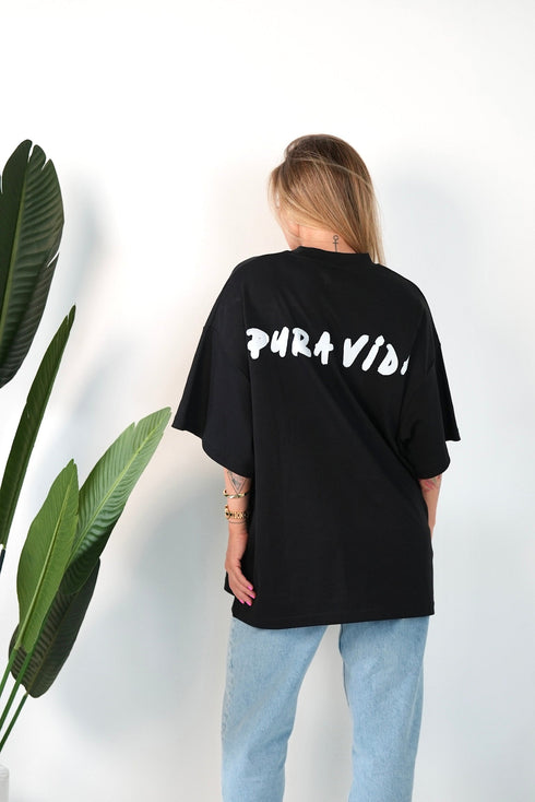 D.N.A Unisex Oversize Tričko FLAMINGO