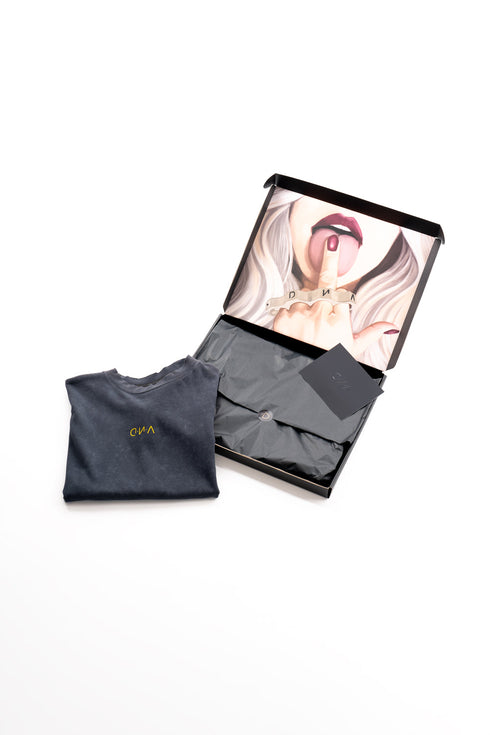 D.N.A Unisex Oversize Crop Tričko