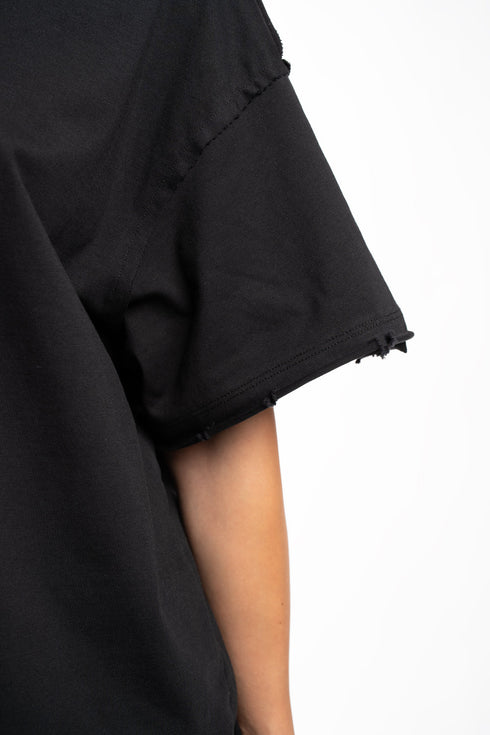 D.N.A Unisex Oversize Crop Tričko