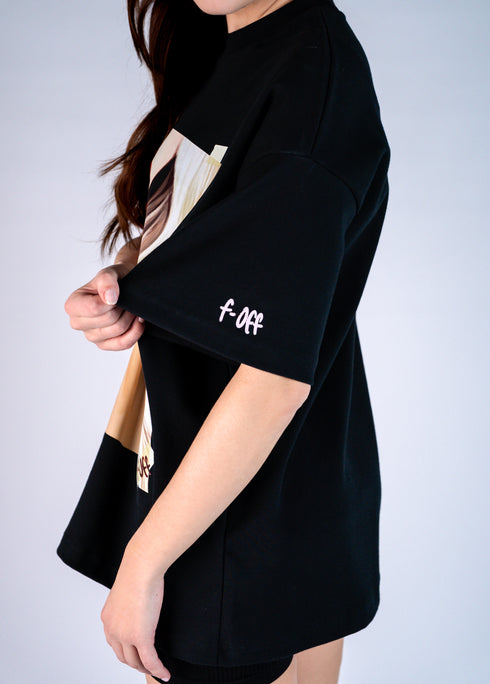 D.N.A Unisex Oversize Tričko FUCK