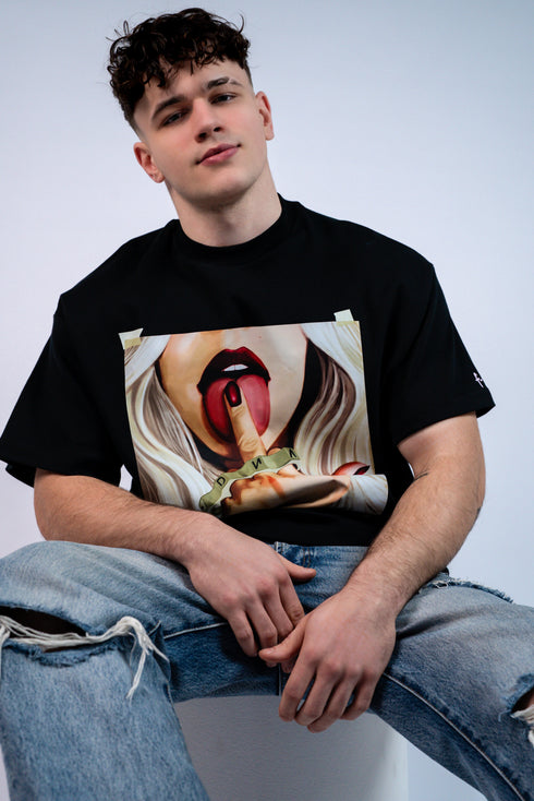 D.N.A Unisex Oversize Tričko FUCK