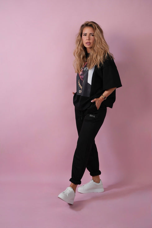 D.N.A Unisex Oversize Tričko F-OFF