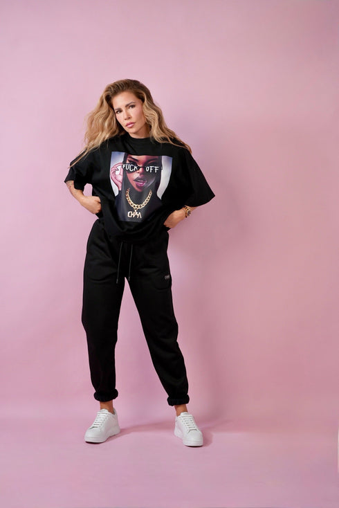 D.N.A Unisex Oversize Tričko F-OFF