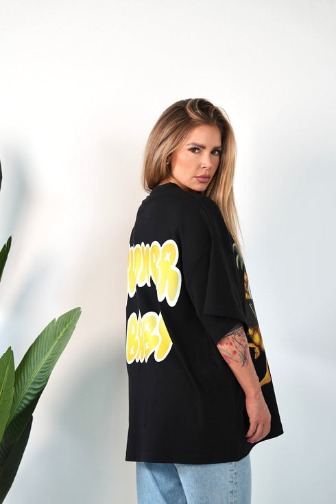 D.N.A Unisex Oversize Tričko PINEAPPLE