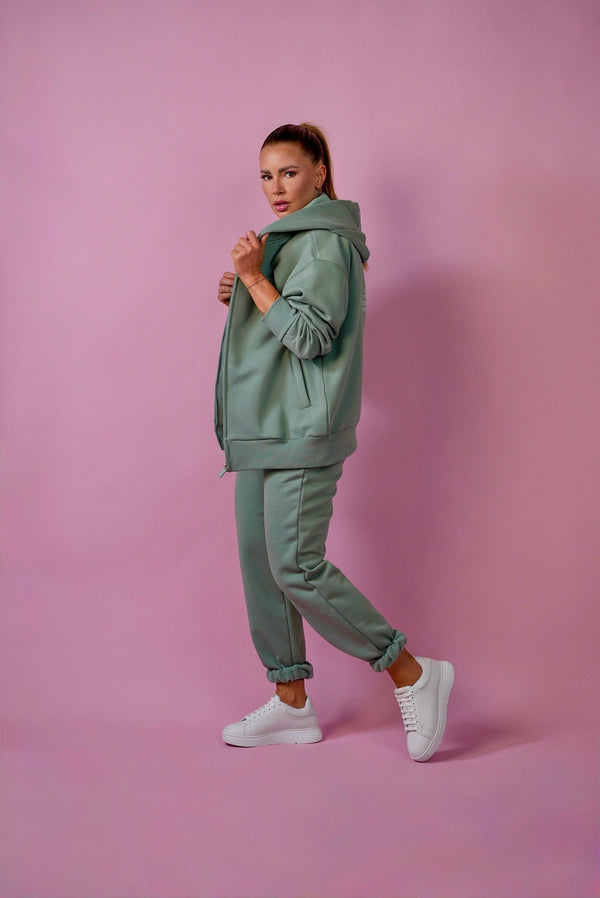 D.N.A Dámská mikina se zipem a kapucí EST.2023