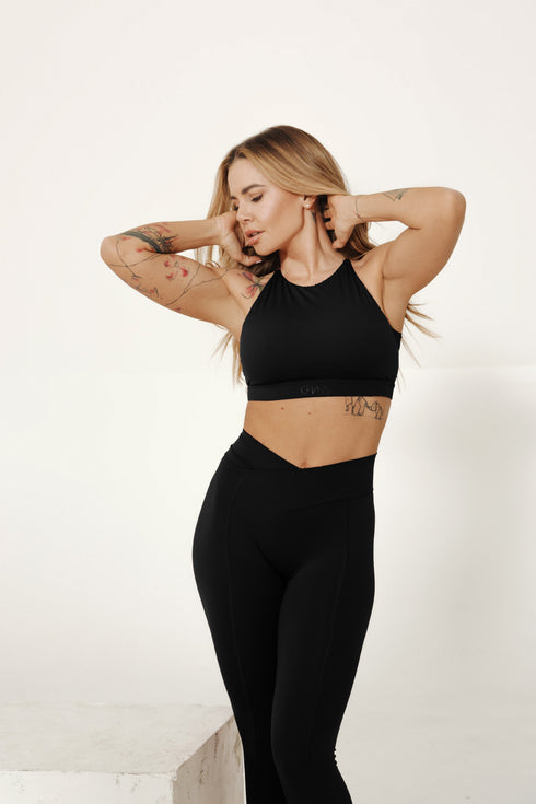 D.N.A Legíny “Skinny Peach” s překříženým pasem